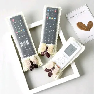 Bowknot Decor Dust-proof Remote Control Case Cover